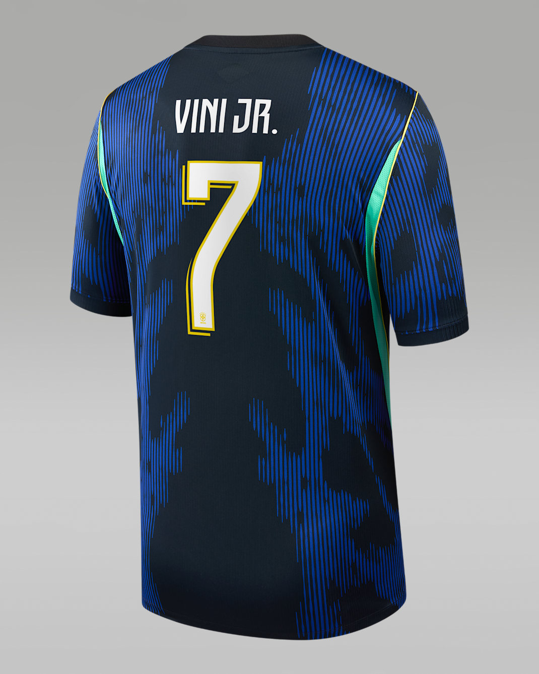 Vinícius Júnior Brazil National Team 2026 Stadium Away Men's Nike Dri-FIT Soccer Jersey - Blue