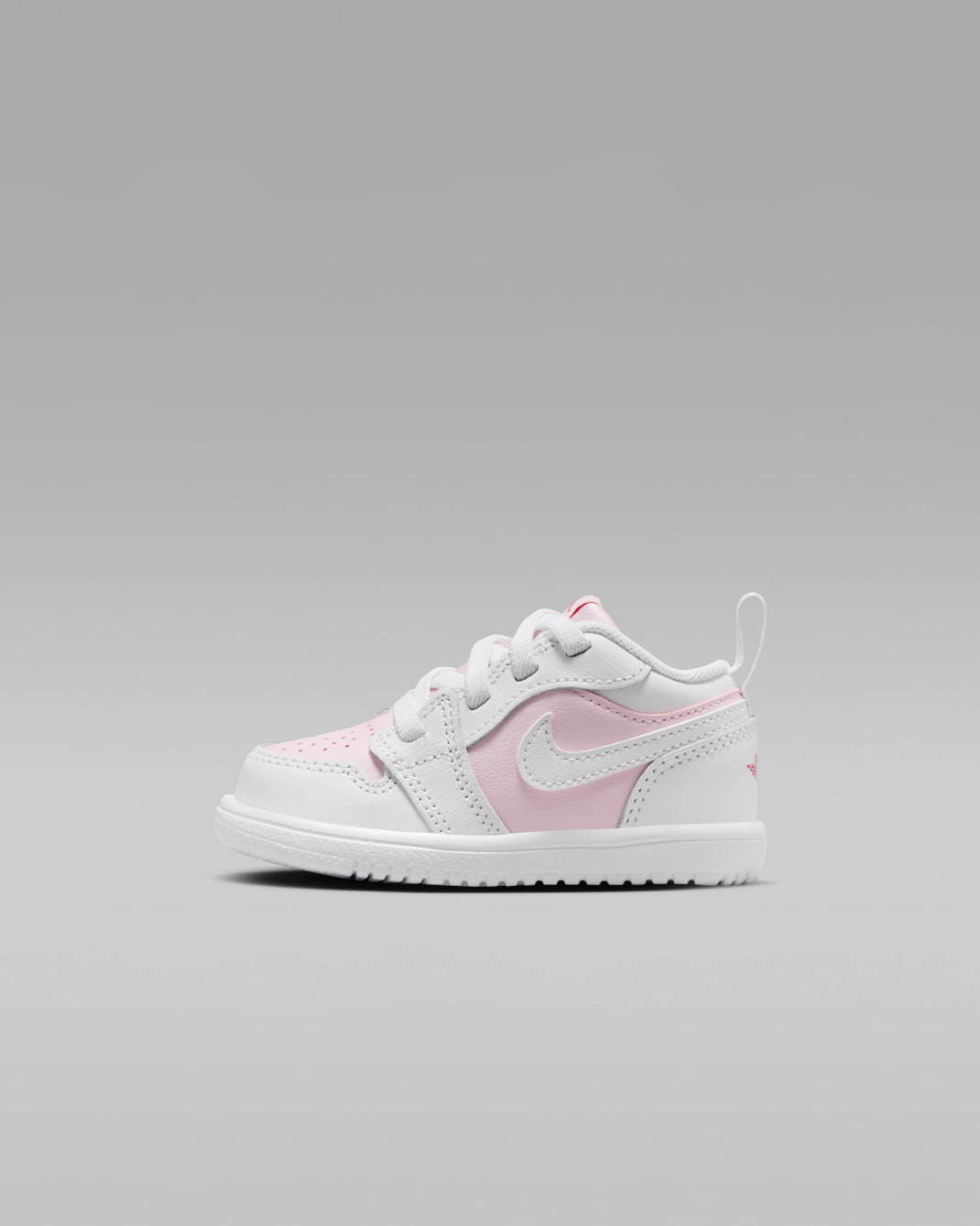 Jordan 1 Low Alt Baby/Toddler Shoes - Pink Foam/Fire Red/White