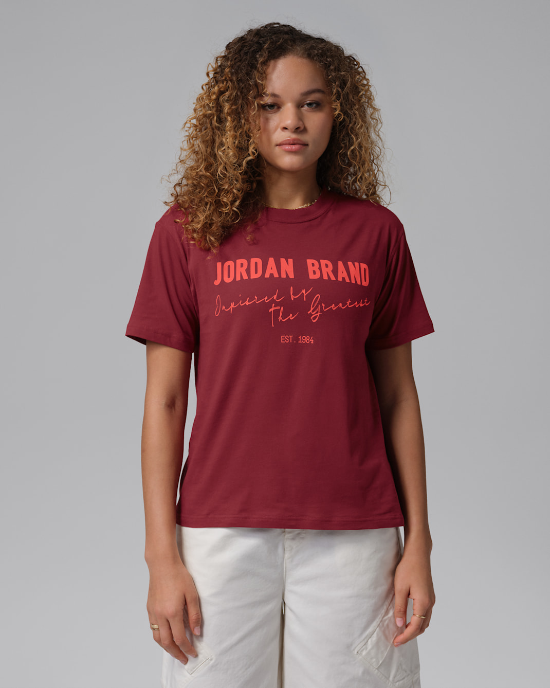 Jordan Brooklyn Women's Graphic T-Shirt - Team Red/White