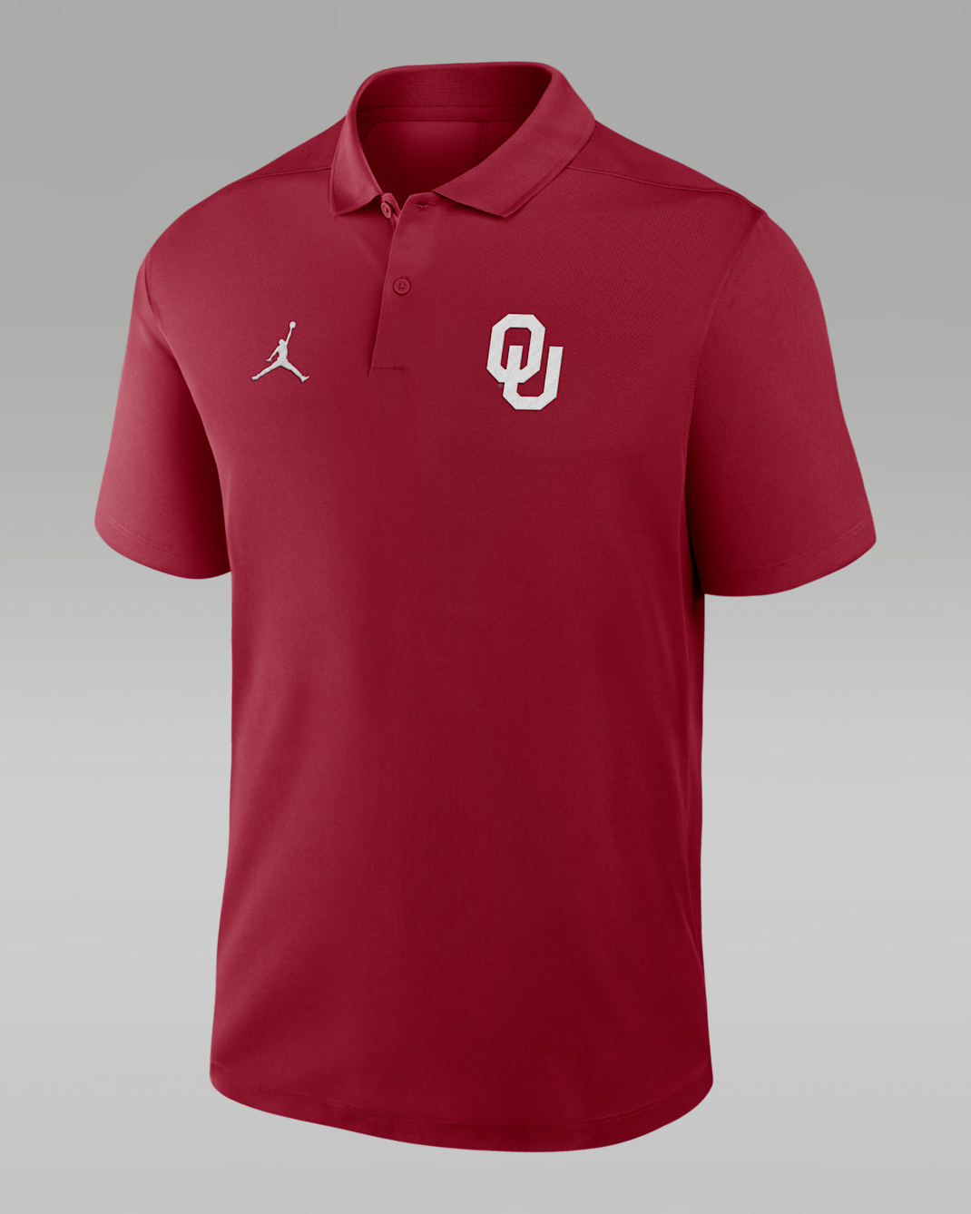 Oklahoma Primetime Victory Primary Logo Men's Nike Dri-FIT College Polo - Crimson
