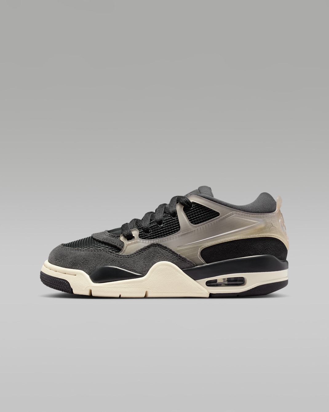 Paris Saint-Germain x Air Jordan 4 RM kinderschoenen - Off Noir/Anthracite/Sail/Particle Rose