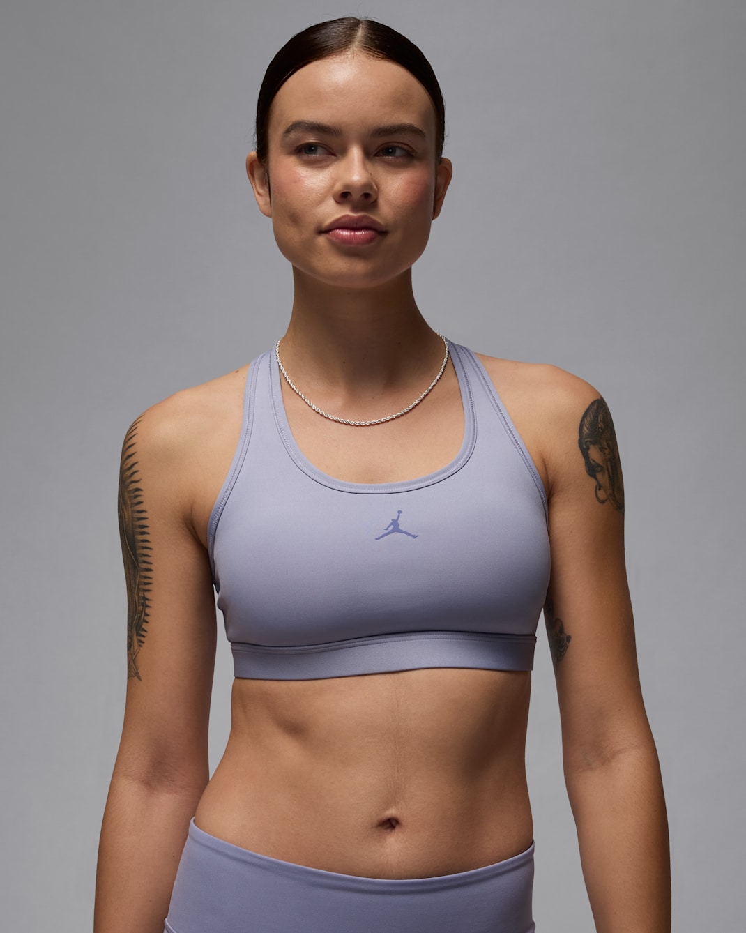Bra Jumpman de media sujeción con almohadillas para mujer Jordan Sport - Índigo neblina/Pizarra morado