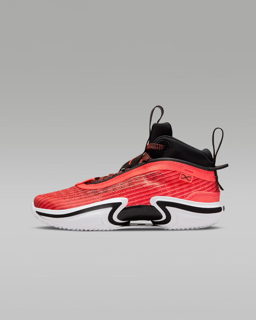 รองเท้าบาสเก็ตบอลเด็กโต Air Jordan XXXVI - Infrared 23/ดำ/ขาว/Infrared 23