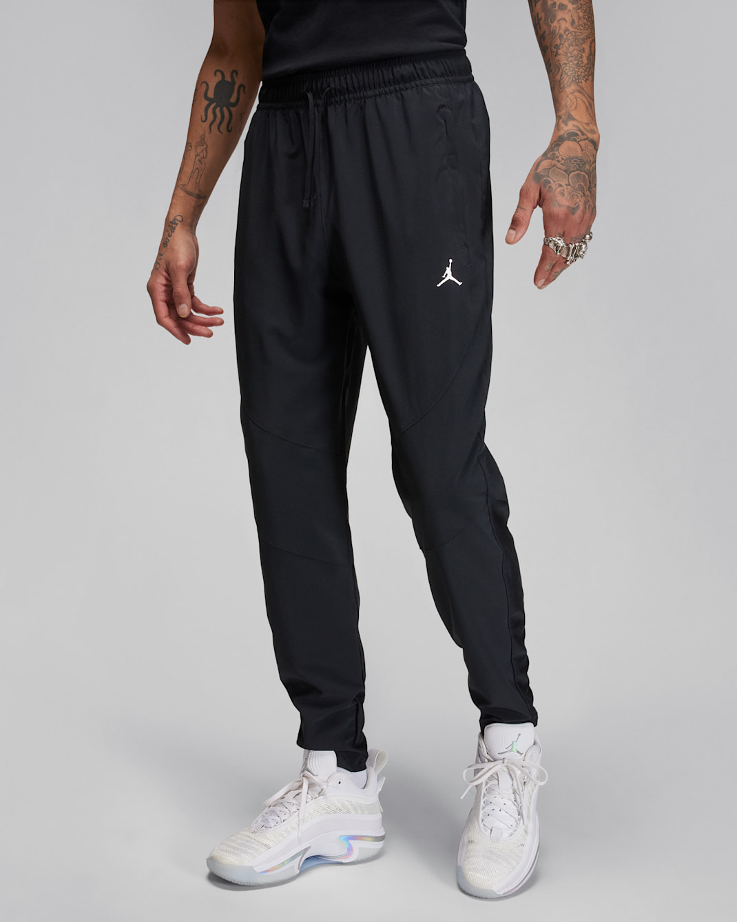 Jordan Sport Men's Dri-FIT Woven Trousers - Black/Black/White