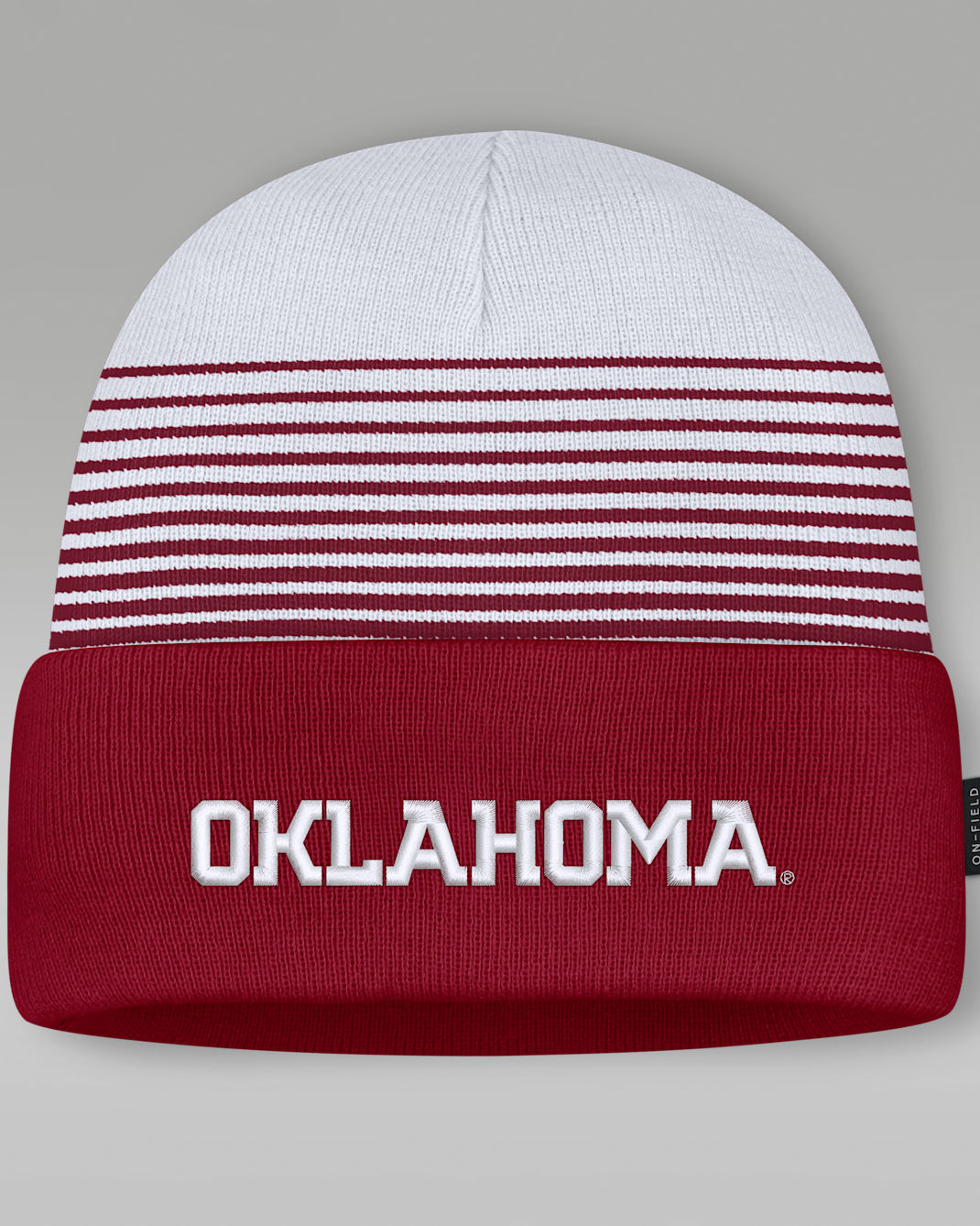 Gorro con dobladillo universitario marca Jordan para hombre Oklahoma Sideline Utility - Carmesí team/Blanco