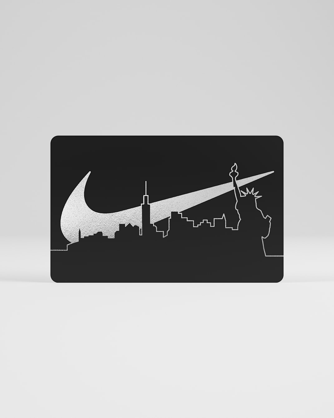 Nike Gift Card Mailed in a Mini Nike Shoebox - Black
