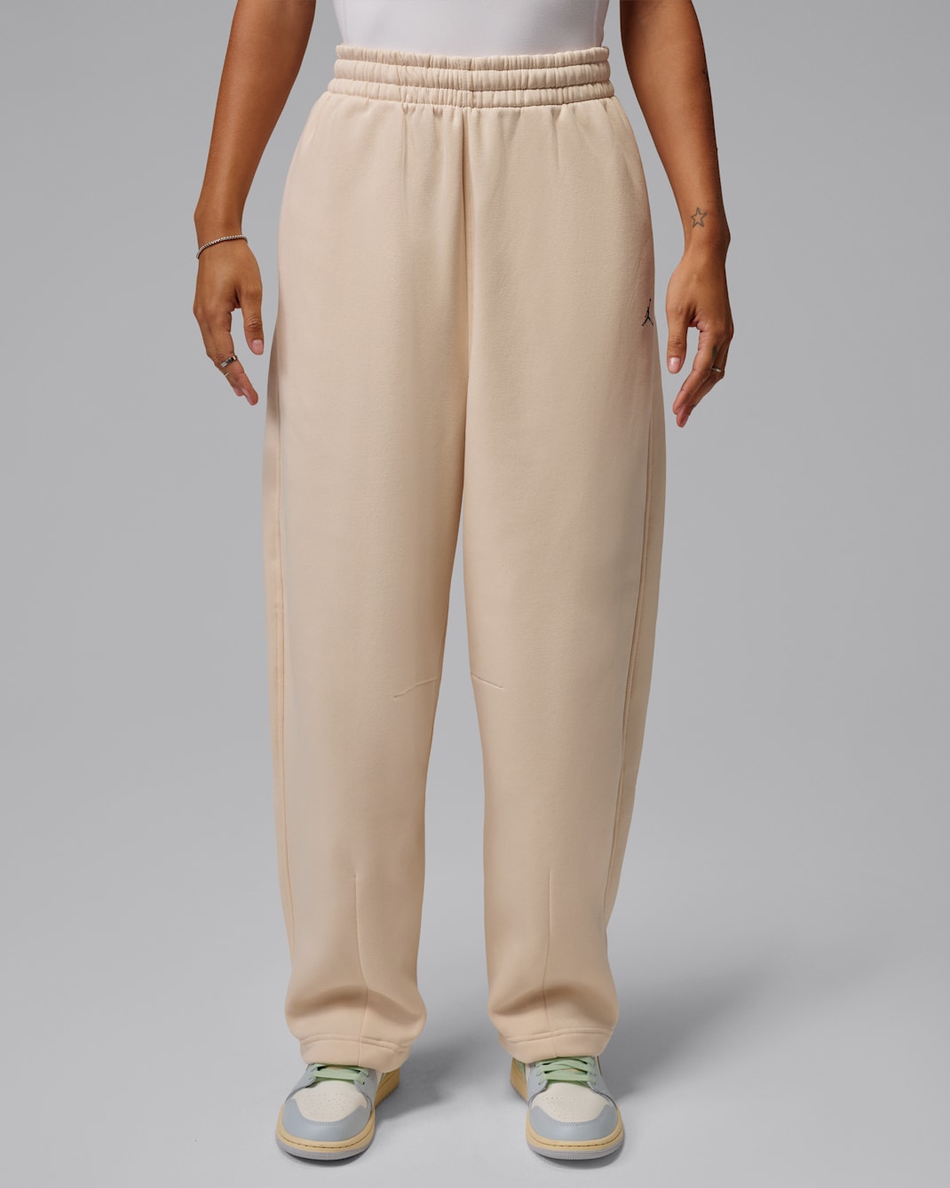Jordan Brooklyn Women's Wide-Leg Trousers - Pearl White