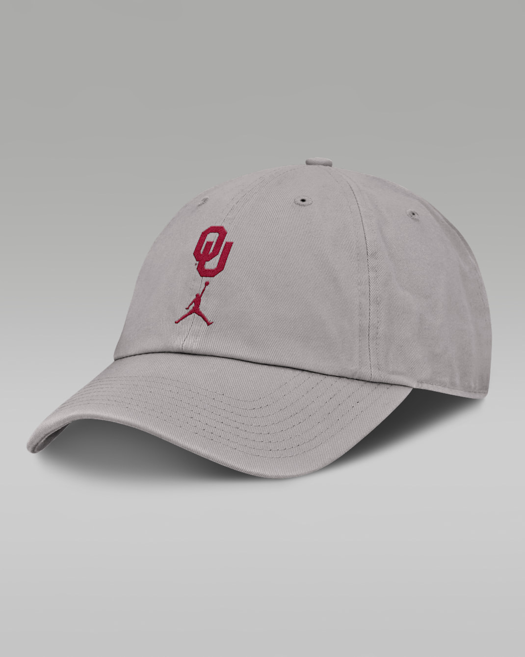 Oklahoma Primetime Club Men's Jordan Brand College Adjustable Hat - Grey