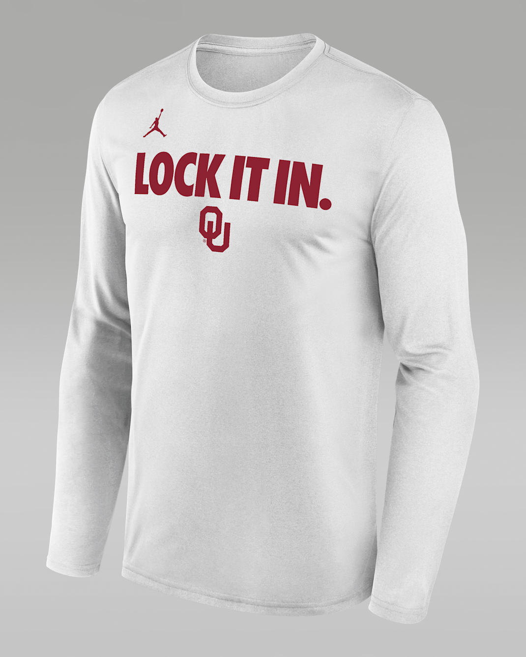 Playera de manga larga universitaria Nike Dri-FIT para hombre Oklahoma 2026 On-Court Bench - Blanco