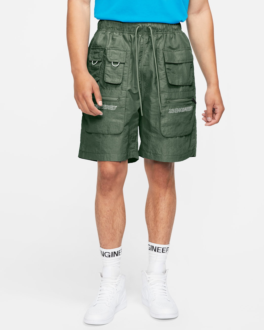 Jordan 23 Engineered Men's Utility Shorts - Spiral Sage/White