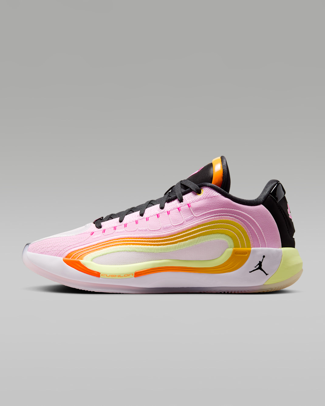 Luka 4 PF "Gone Fishing" Basketball Shoes - Light Arctic Pink/Opti Yellow/Laser Orange/Black