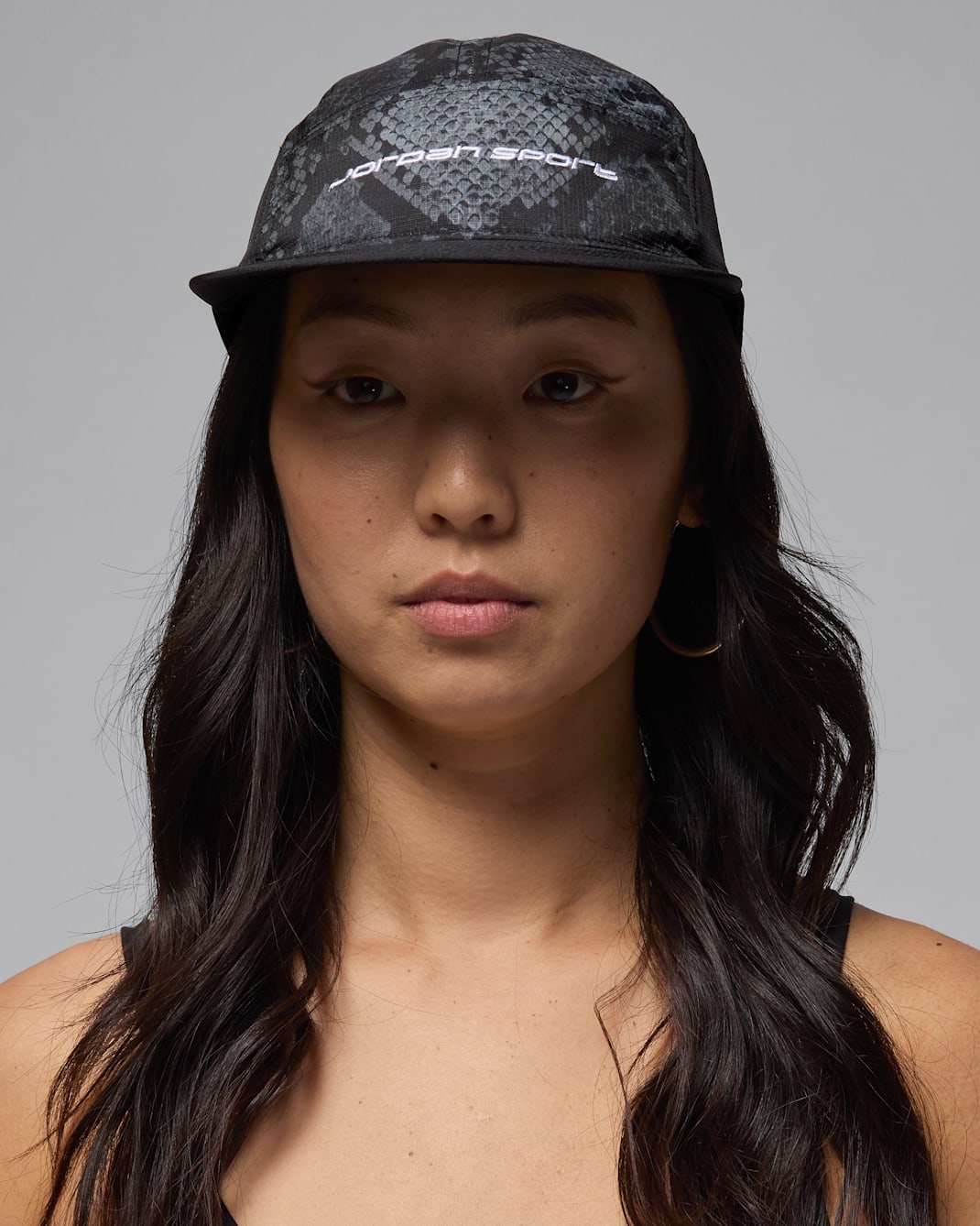 조던 스포츠 플라이 드라이 핏 언스트럭처 모자 - 블랙/블랙/화이트