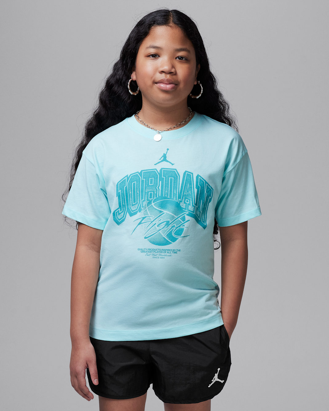 Jordan Big Kids' Flight Team T-Shirt - Mint Candy