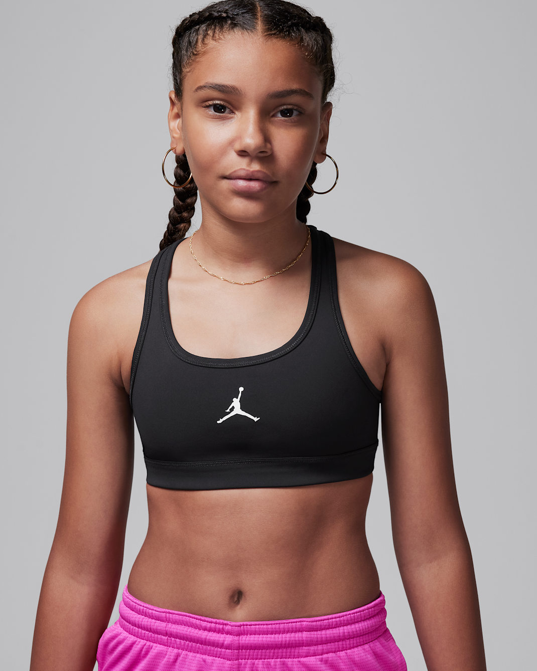 Bra Jumpman para niños talla grande Jordan Dri-FIT - Negro