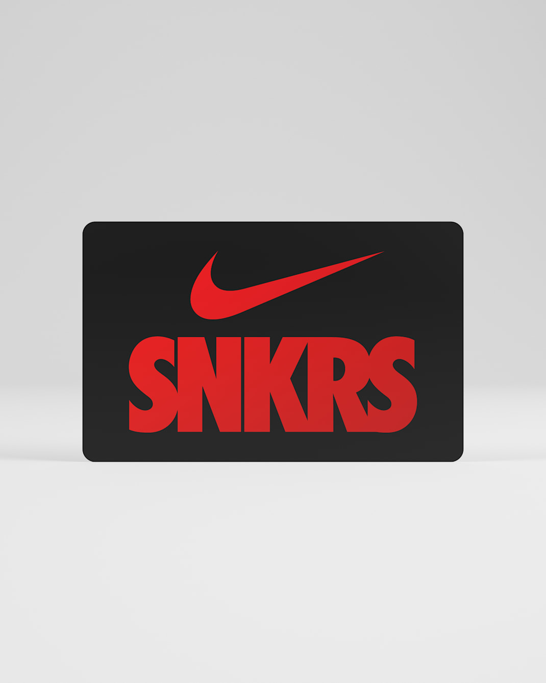 Nike Gift Card Mailed in a Mini Nike Shoebox - Black