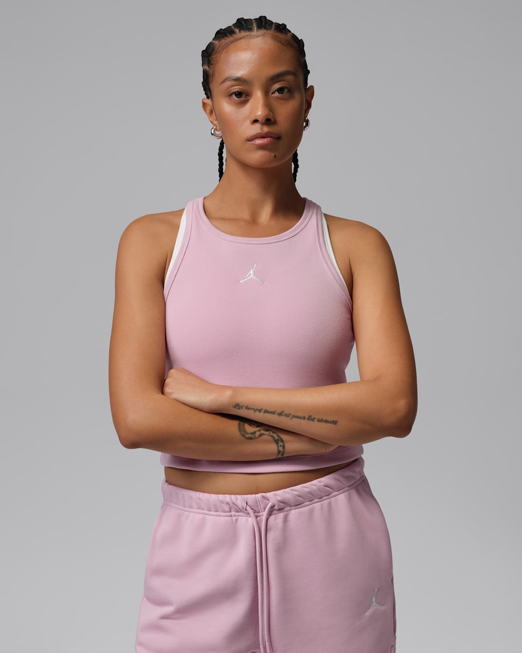 Jordan Essentials Women's Tank - Iced Carmine/White