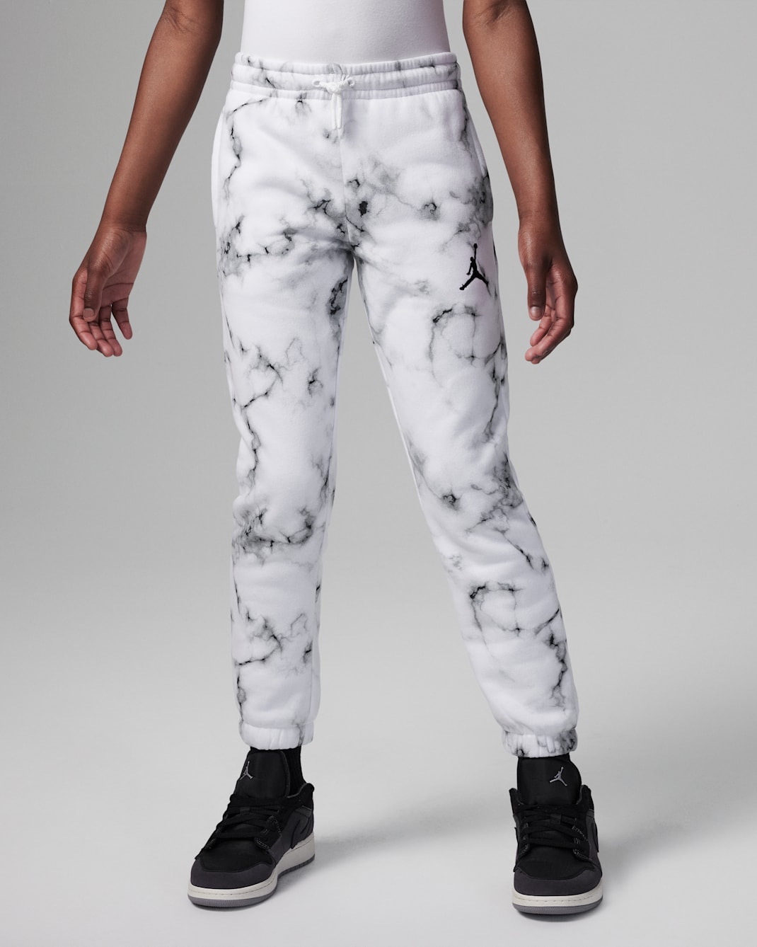 Jordan Essentials Printed Fleece Pants Big Kids Pants - White