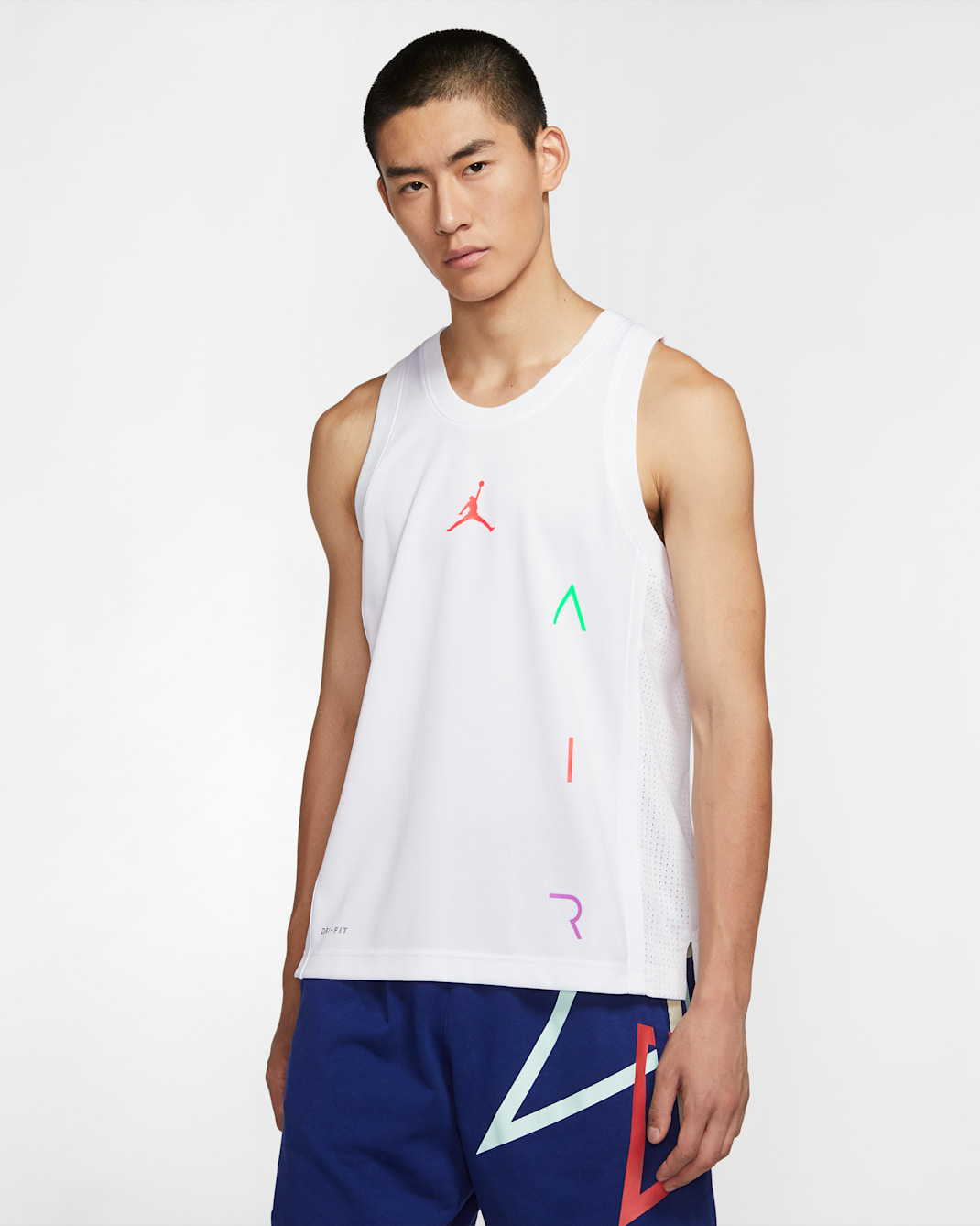 Maillot de basketball Jordan Air pour Homme - Blanc/Blanc/Infrared 23