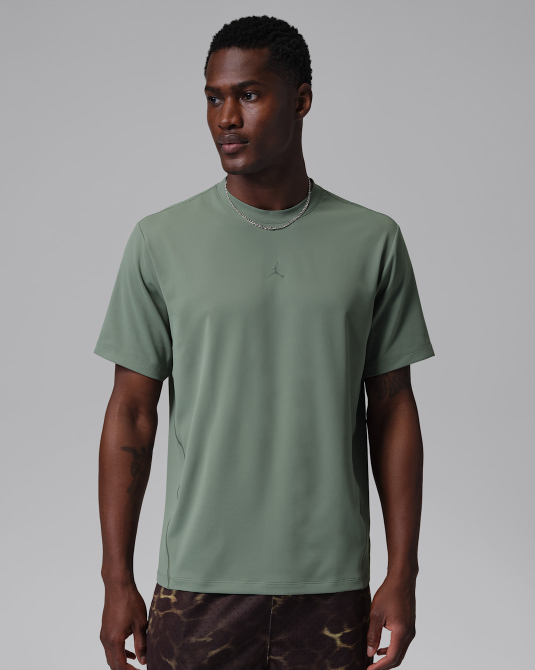 Playera de manga corta Dri-FIT para hombre Jordan Sport Flightweight - Liquen vintage/Sombra oscuro