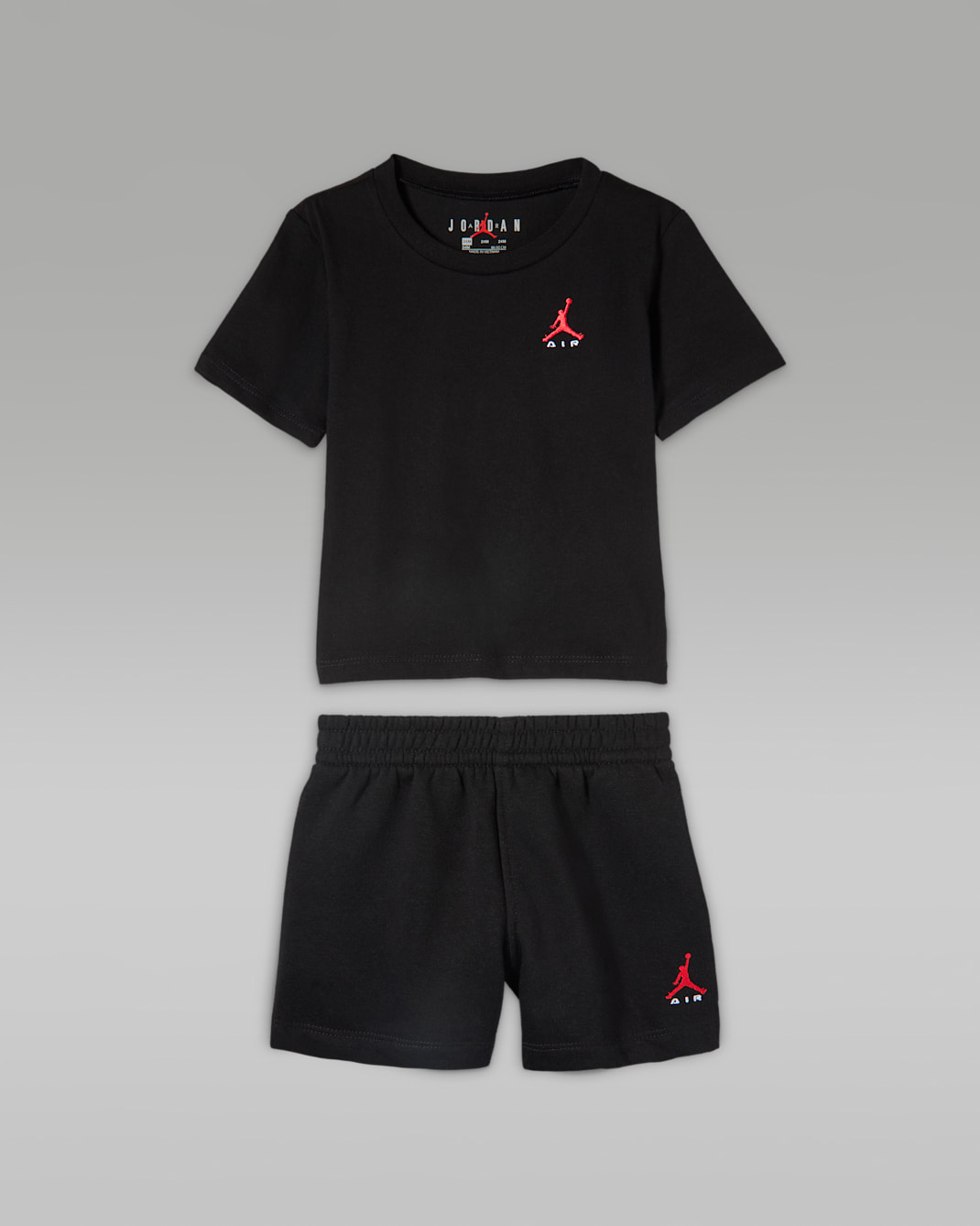 Conjunto Brooklyn de 2 piezas de shorts para bebé (12-24 meses) Jordan - Negro