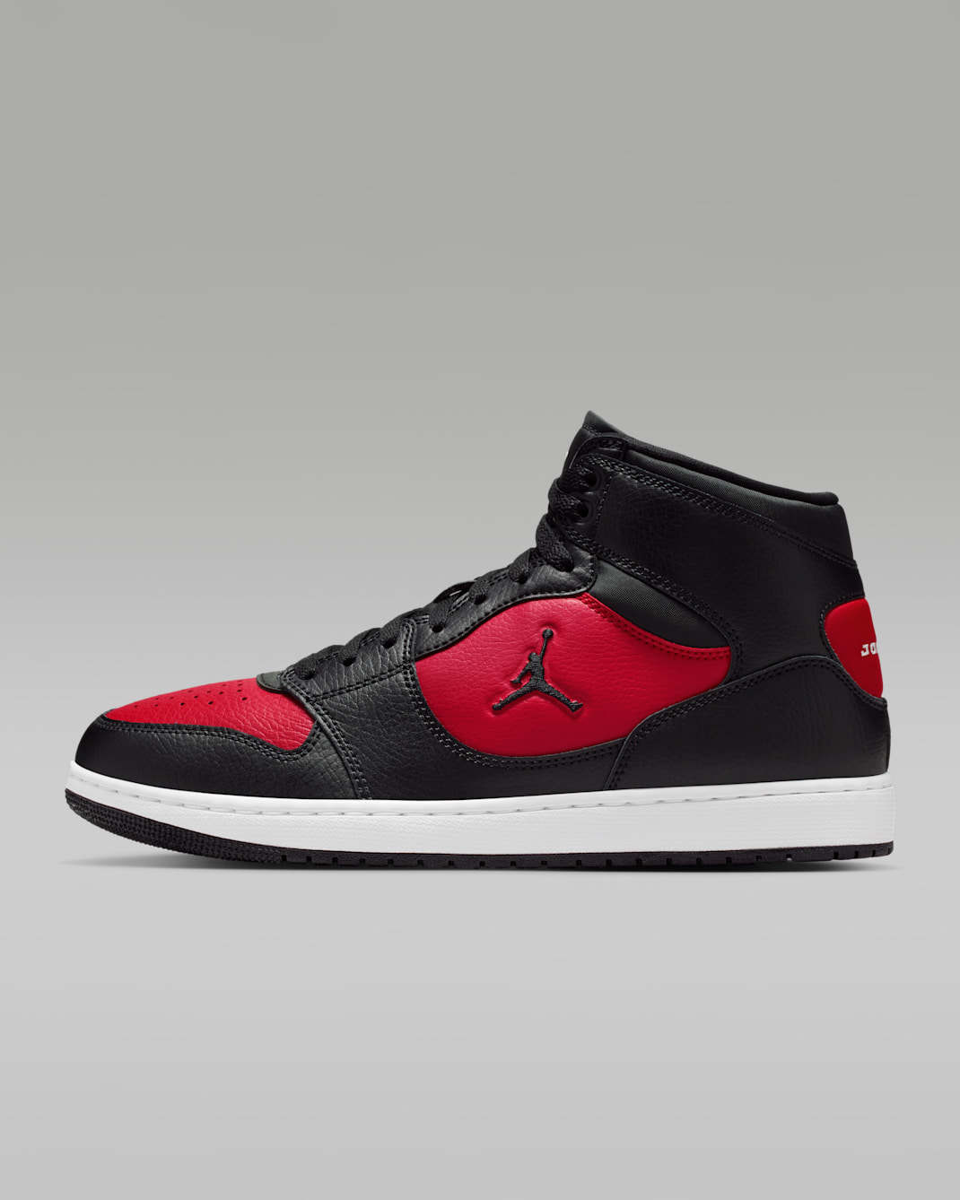 Jordan Court Connect Mid-sko til mænd - sort/Gym Red/hvid/sort