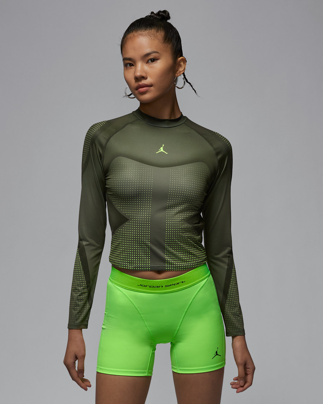 ジョーダン スポーツ ウィメンズ Dri-FIT ロングスリーブ トップ - オフノワール