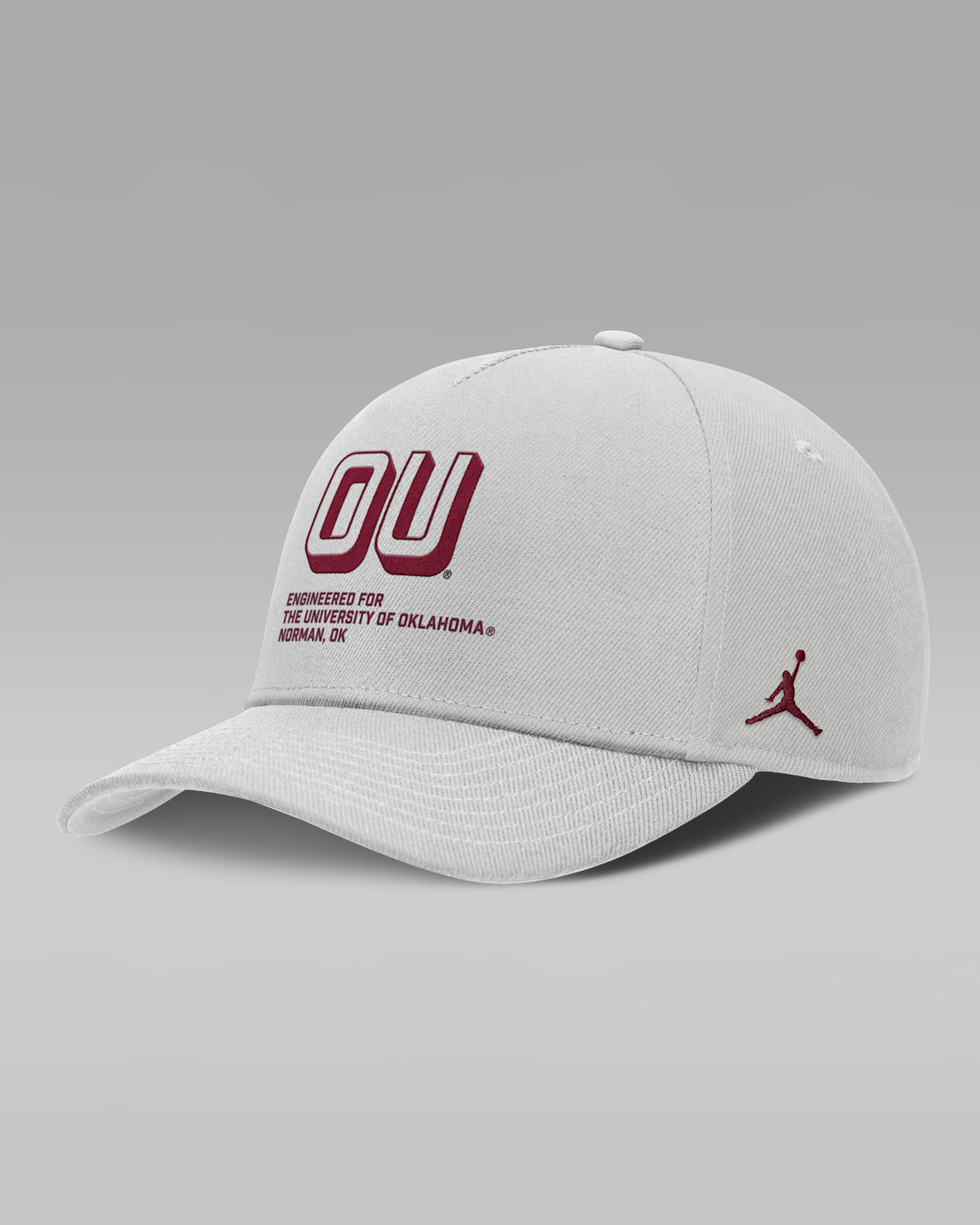 Oklahoma On-Field Primetime Rise Men's Jordan Brand College Adjustable Hat - Grey