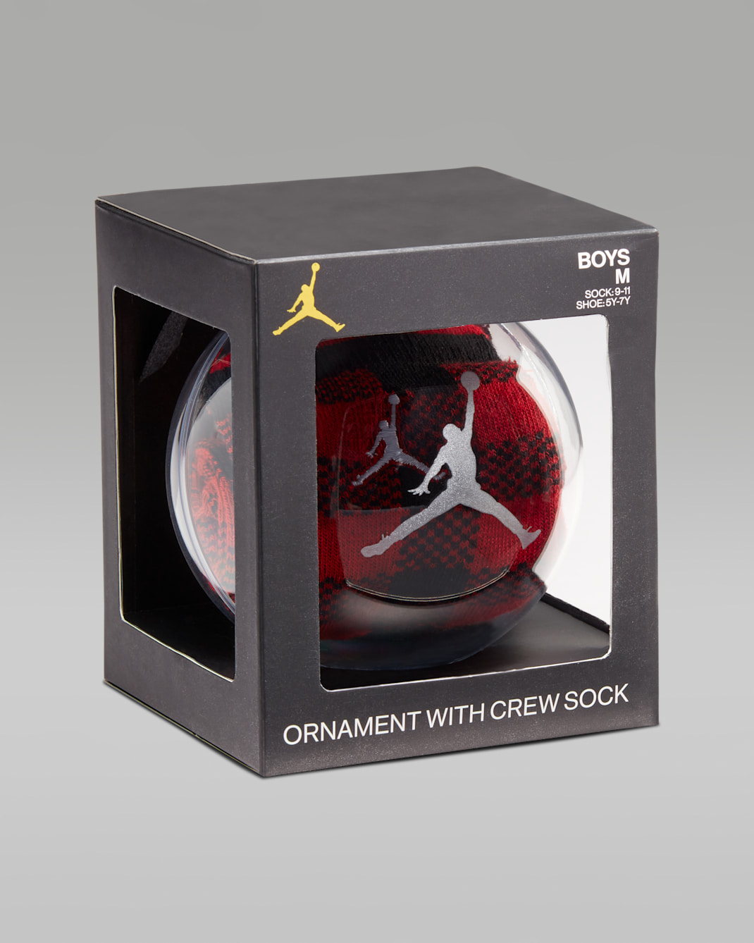 Paquete de calcetas para niños/as talla grande Jordan - Rojo universitario