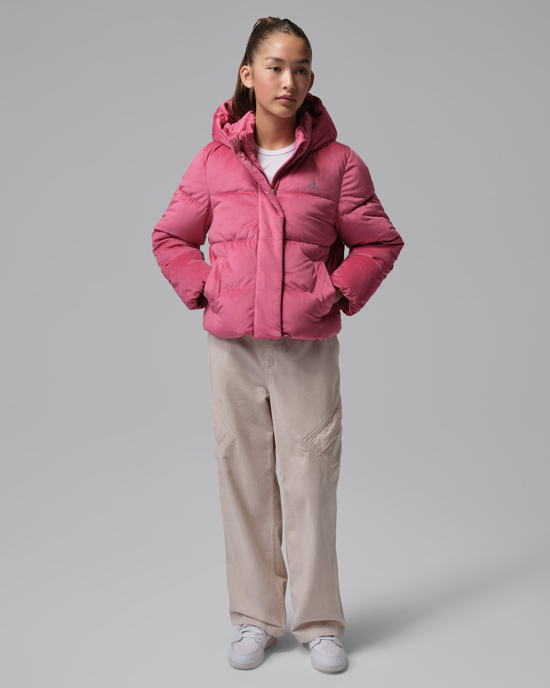 Jordan Big Kids' Velvet Puffer Jacket