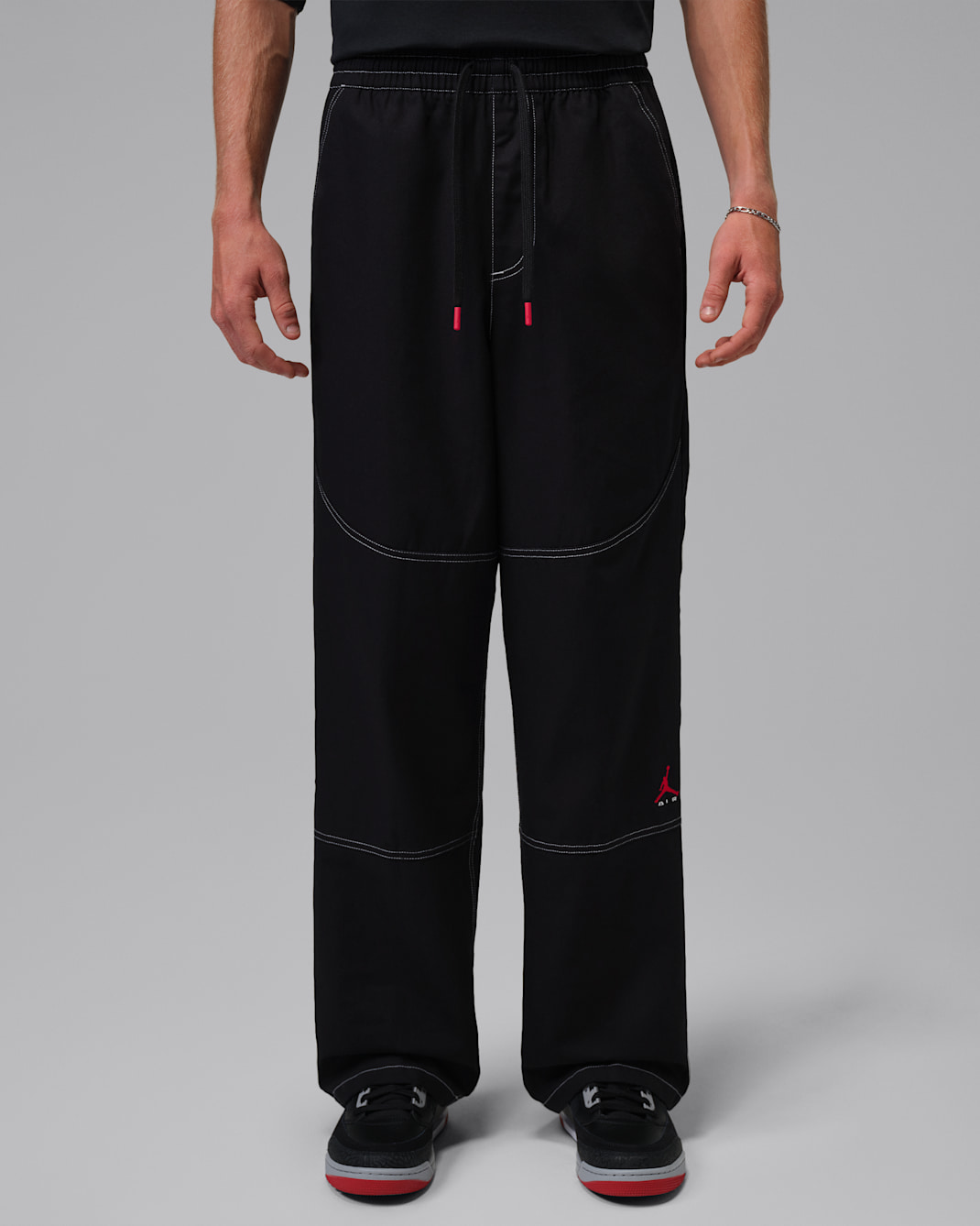 Jordan Brooklyn Men's Chino Pants - Black/University Red