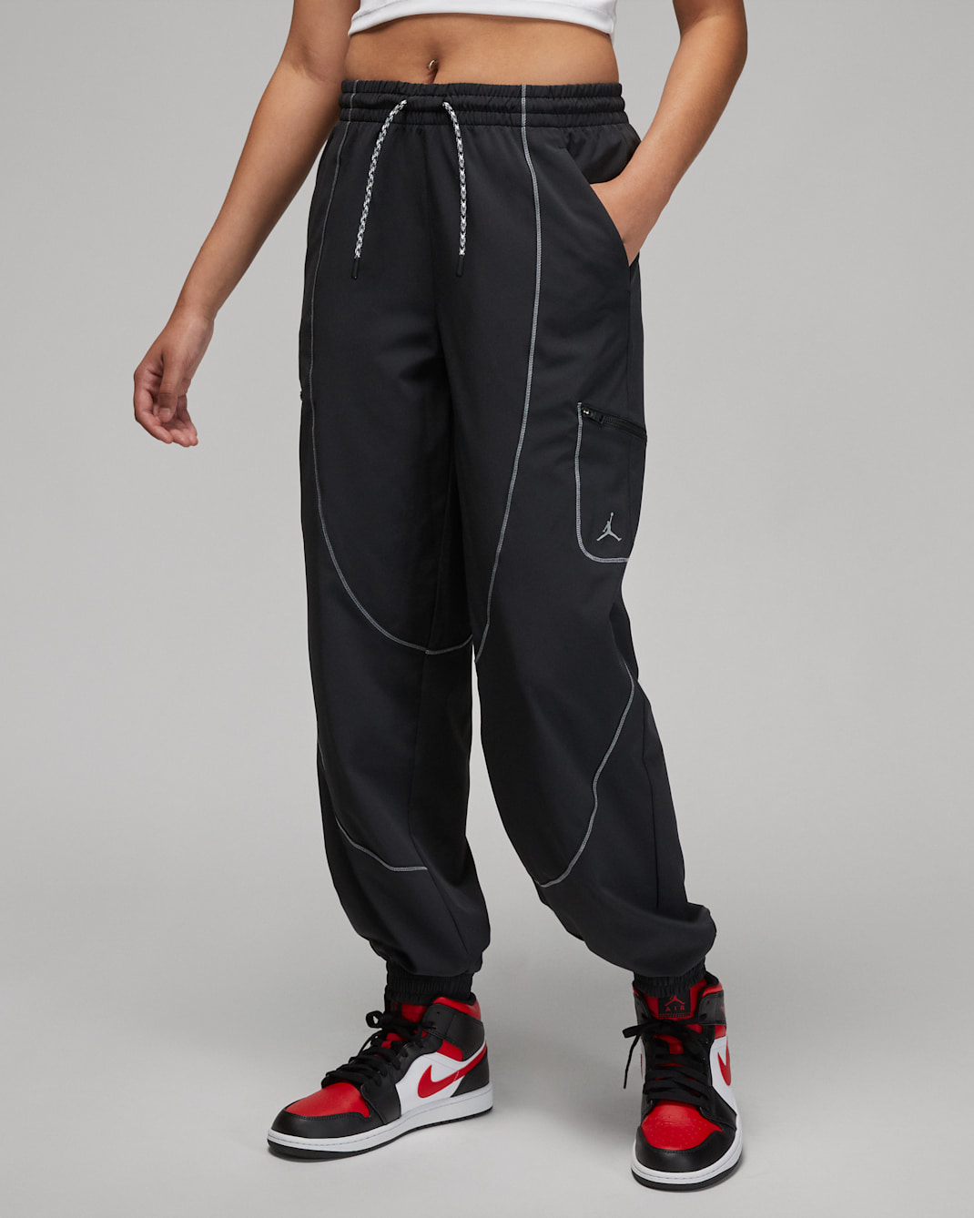 Pantalon tunnel Jordan Sport pour femme - Noir/Stealth/Stealth