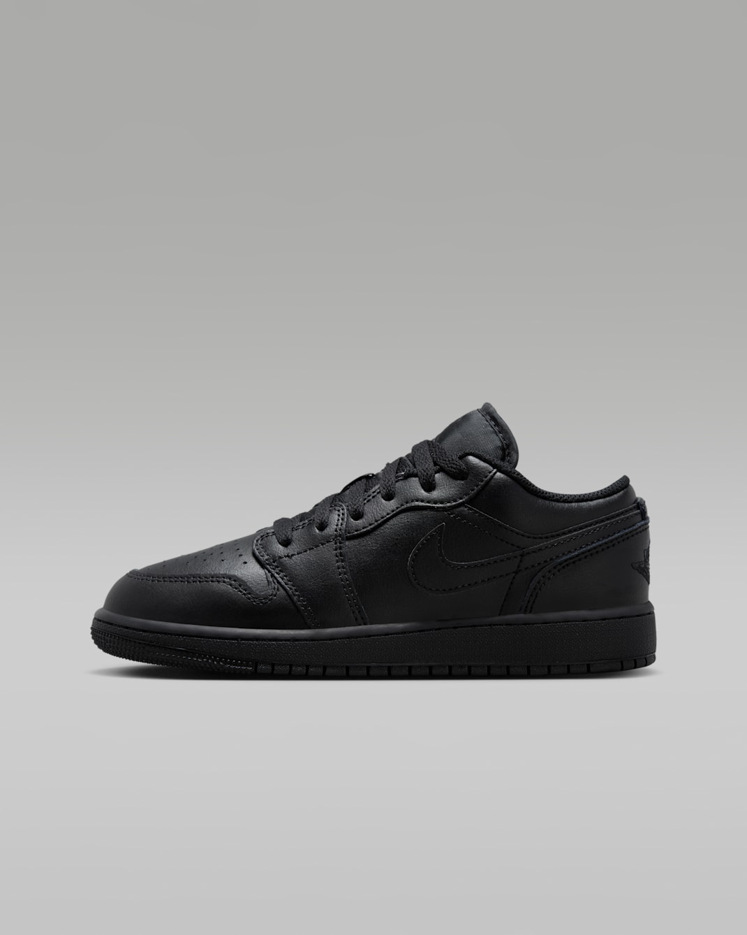 Sapatilhas Air Jordan 1 Low Júnior - Preto/Preto/Preto