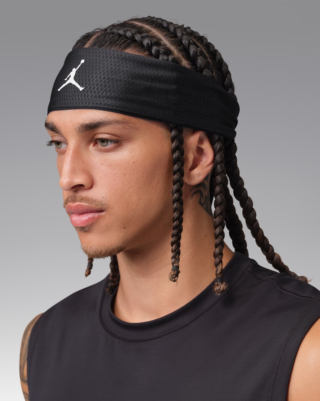 Cinta para el pelo deportiva Dri-FIT Performance Jordan - Negro/Blanco