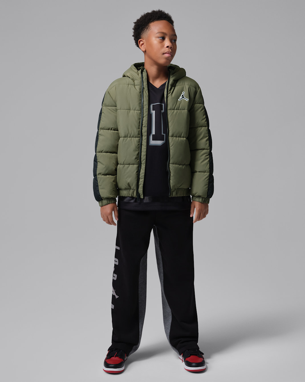 Jordan Big Kids' Colorblock Puffer Jacket