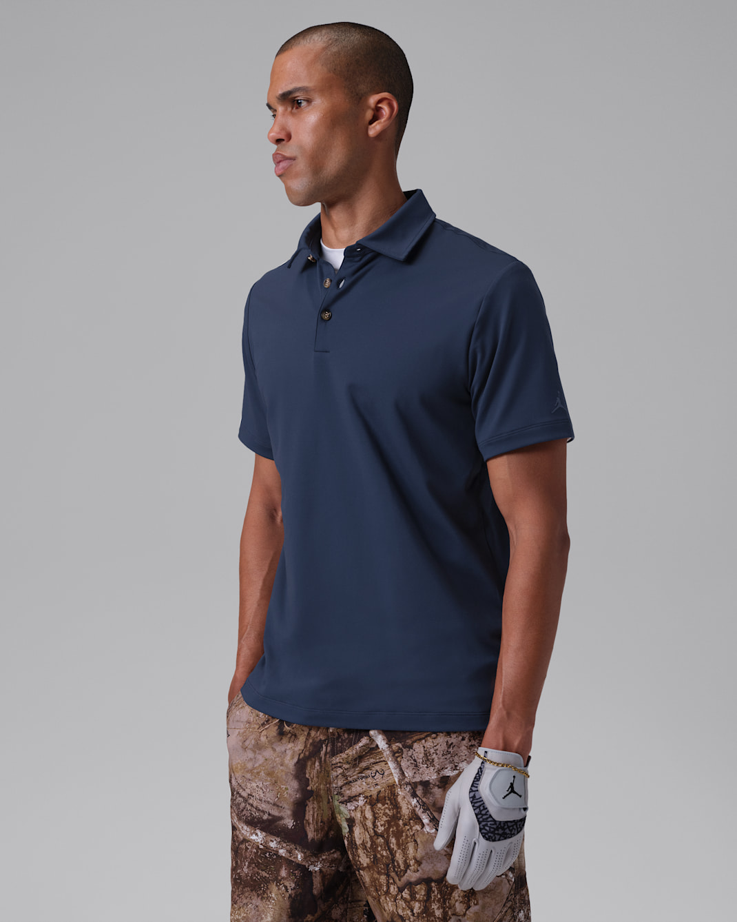 Jordan Sport Men's Golf Polo - Obsidian/Obsidian