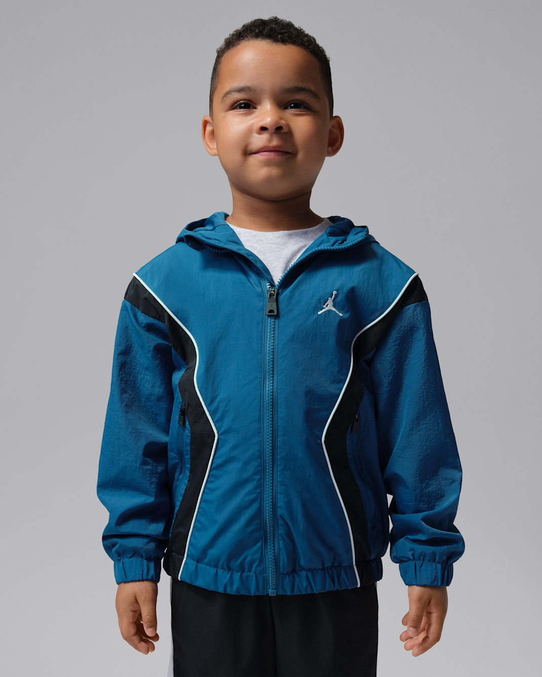 Chamarra Draft Essential para niños talla pequeña Jordan - Azul genuino