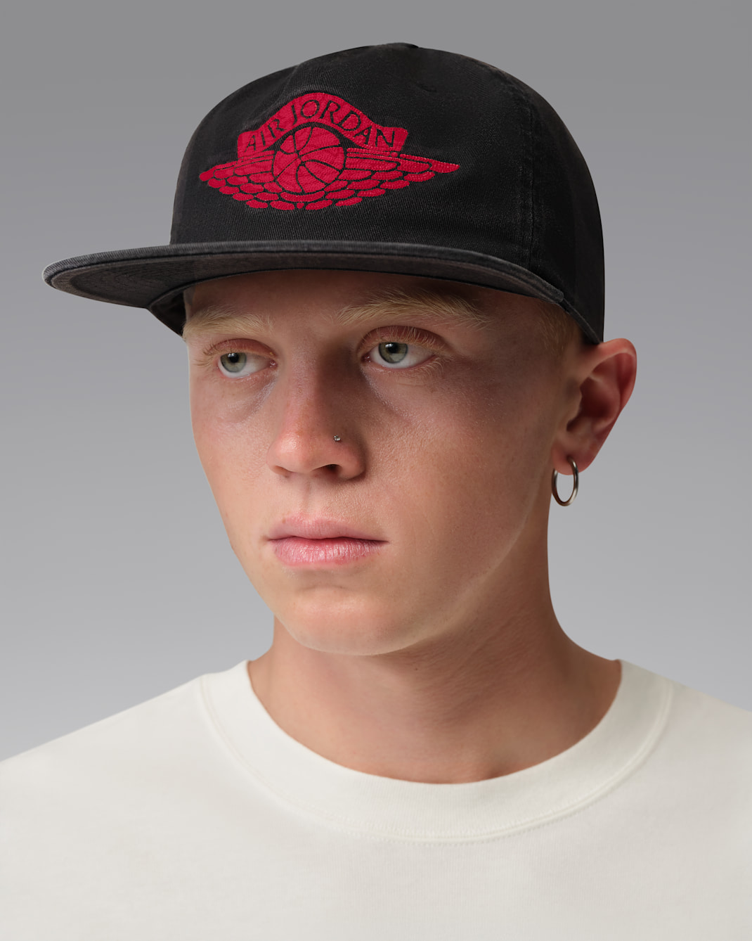 Jordan Pro Unstructured Wings Hat - Black/University Red