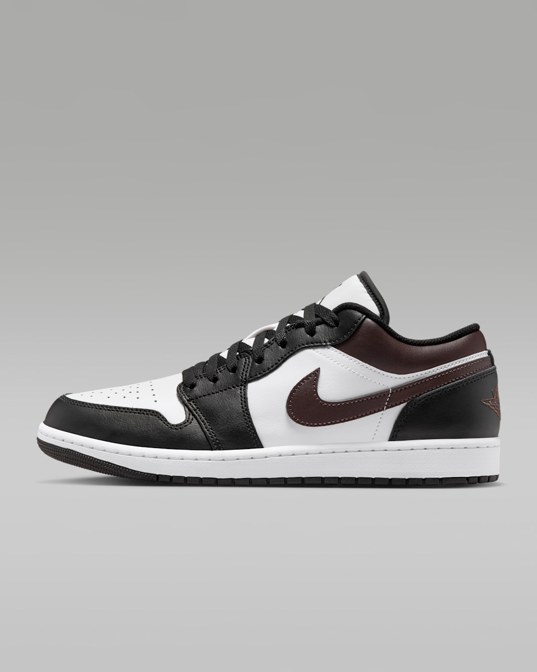 Air Jordan 1 Low Men's Shoes - Black/White/Game Royal/Baroque Brown