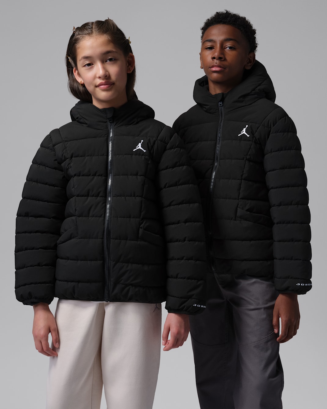 Jordan Big Kids' Midweight Active Puffer Jacket - Black