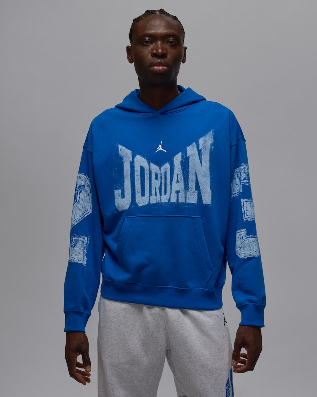 Jordan Brooklyn Men's Collegiate Pullover Hoodie - Sport Blue/Sail
