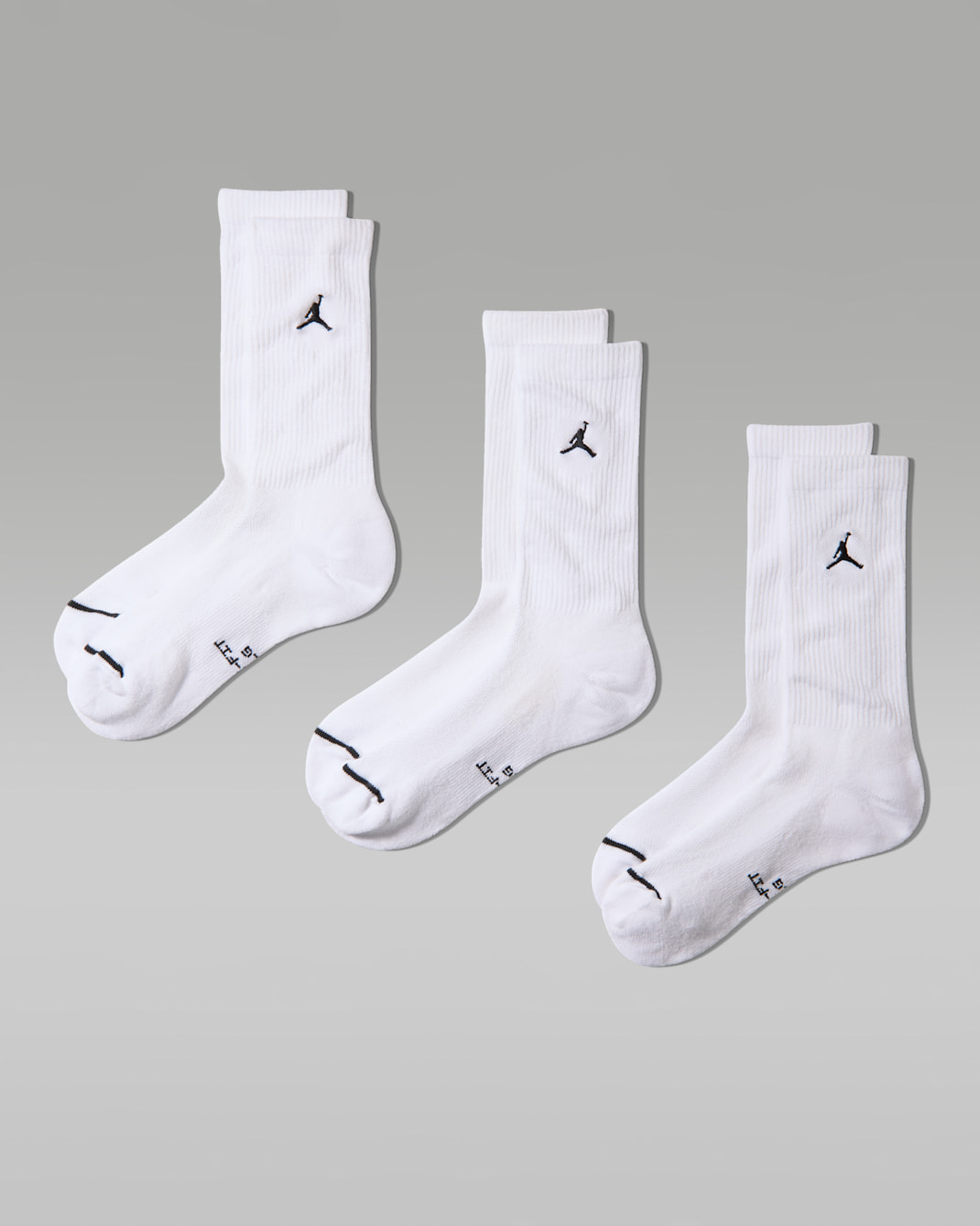 Jordan Everyday Crew Socks (3 Pairs) - White/Black