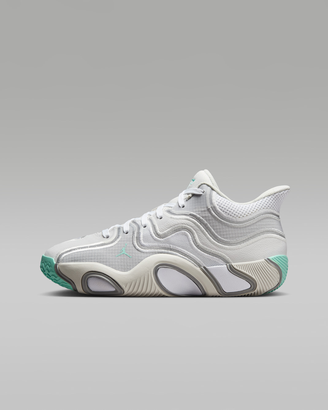 Tenis de básquetbol para niños grandes Tatum 3 - Tinte platino/Gris humo claro/Gris niebla/Blanco