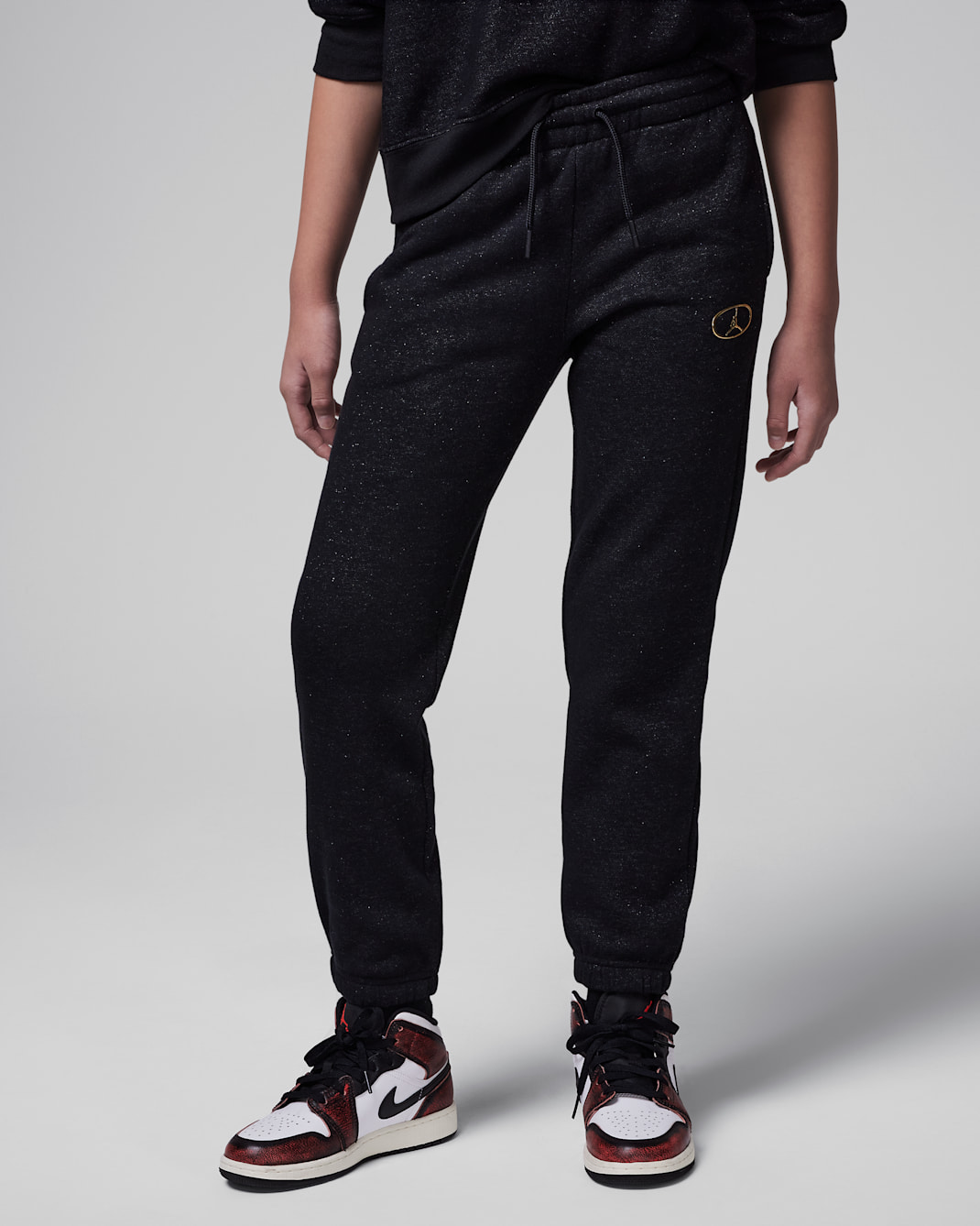 Jordan 1st Baby Blue Big Kids' Pants - Black