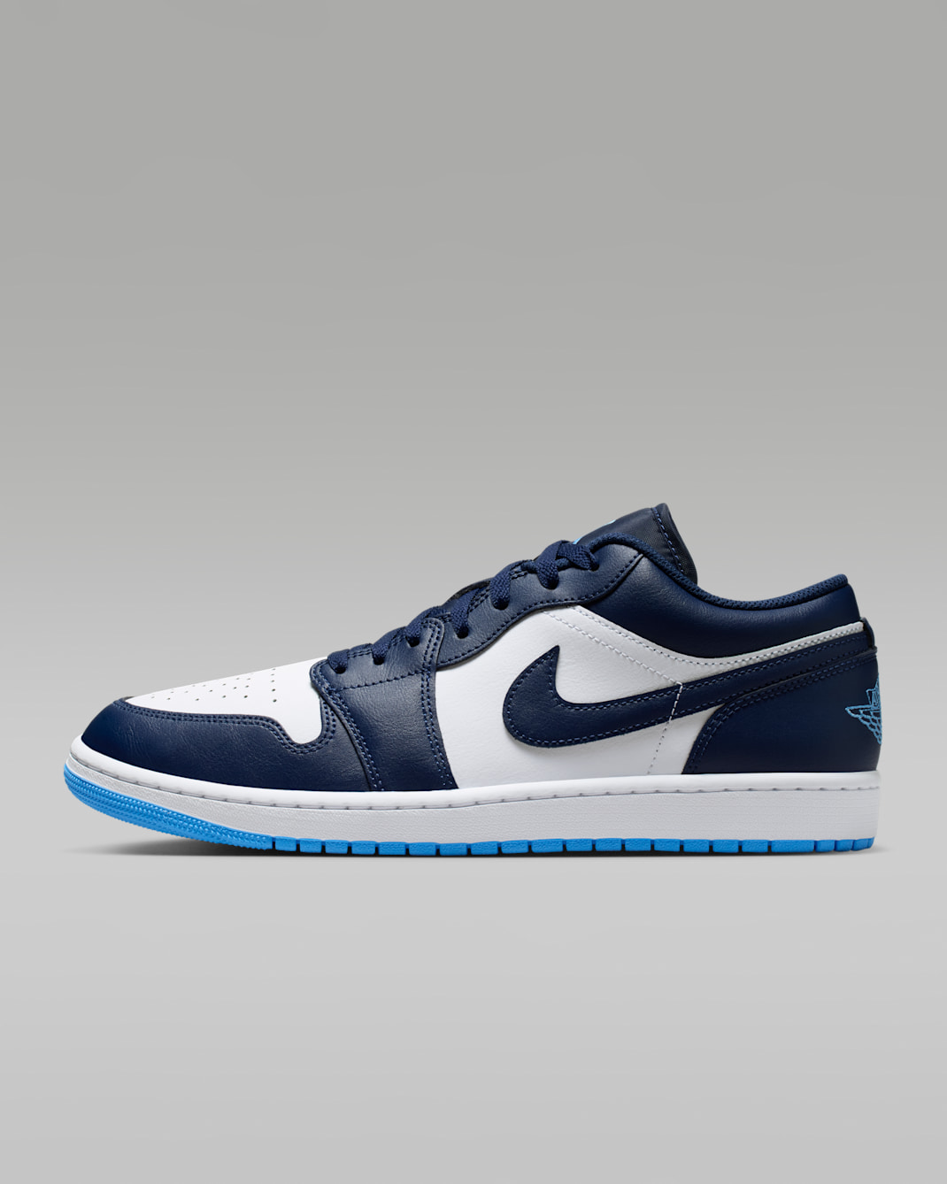 Air Jordan 1 Low Men's Shoes - Midnight Navy/White/University Blue