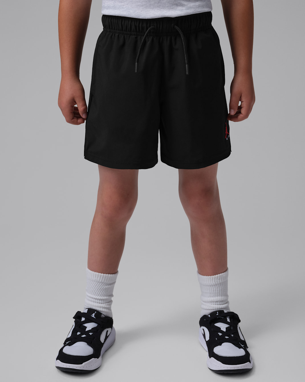 Jordan Little Kids' Brooklyn Woven Play Shorts - Black