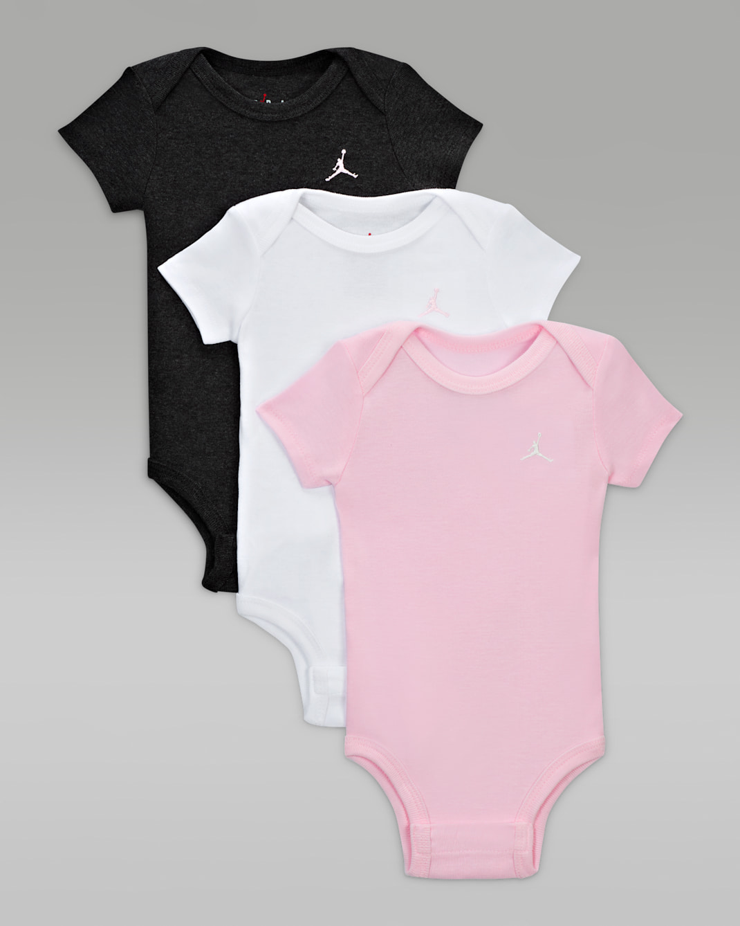Bodys para bebé (paquete de 3) Jordan Everyday Essentials - Espuma rosa