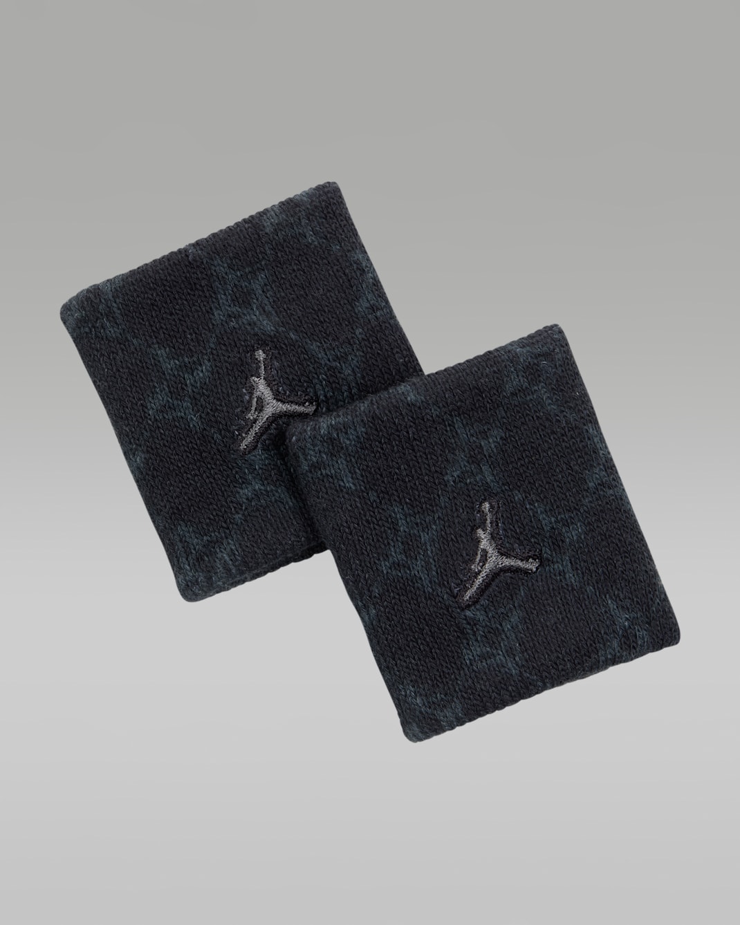 Opaski na nadgarstek z tkaniny frotte Dri-FIT Jordan (2 szt.) - Czerń/Off Noir/Iron Grey