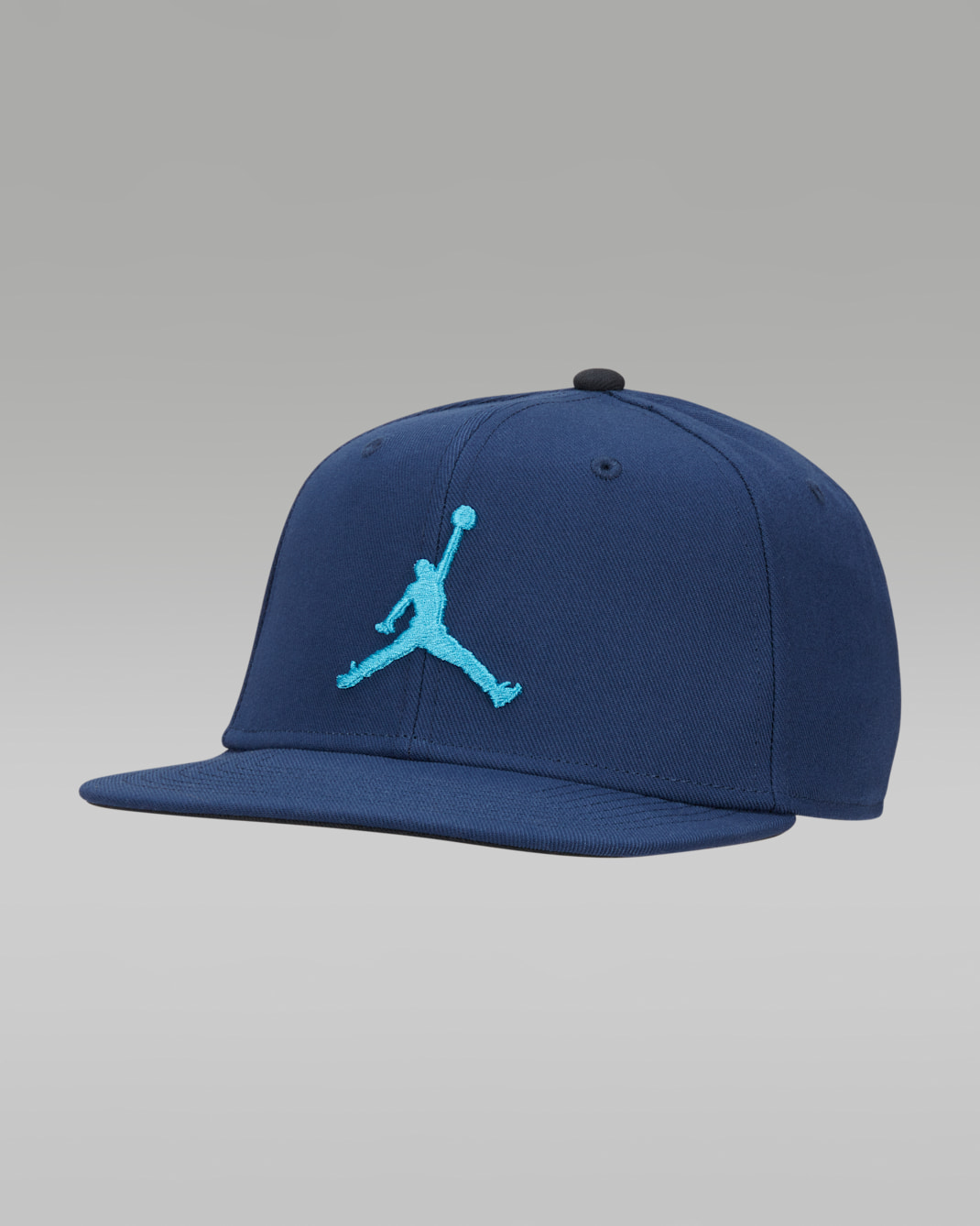 Jordan Pro Jumpman Snapback Hat - Midnight Navy/Black/Black/Blue Lightning