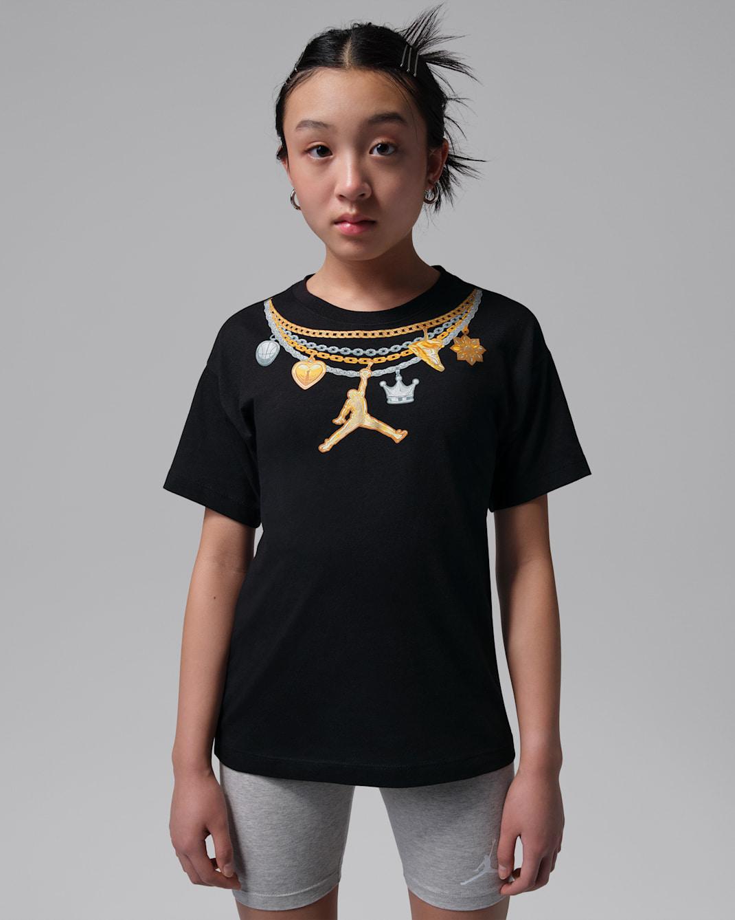 Jordan Charm Necklace t-shirt för ungdom - Svart