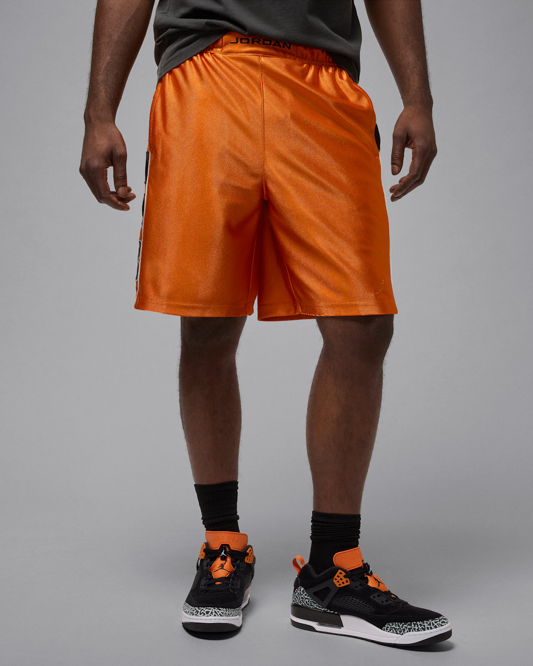 Jordan Brooklyn Cat Scratch herenshorts - Starfish/Zwart/Starfish